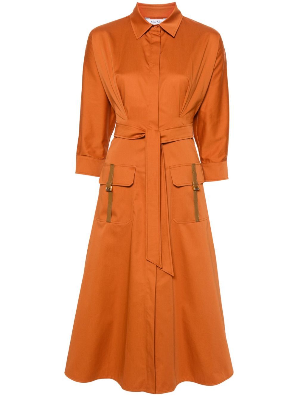 Max Mara COTTON MIDI SHIRTDRESS Size S / US 4 / IT 40 - 1 Thumbnail