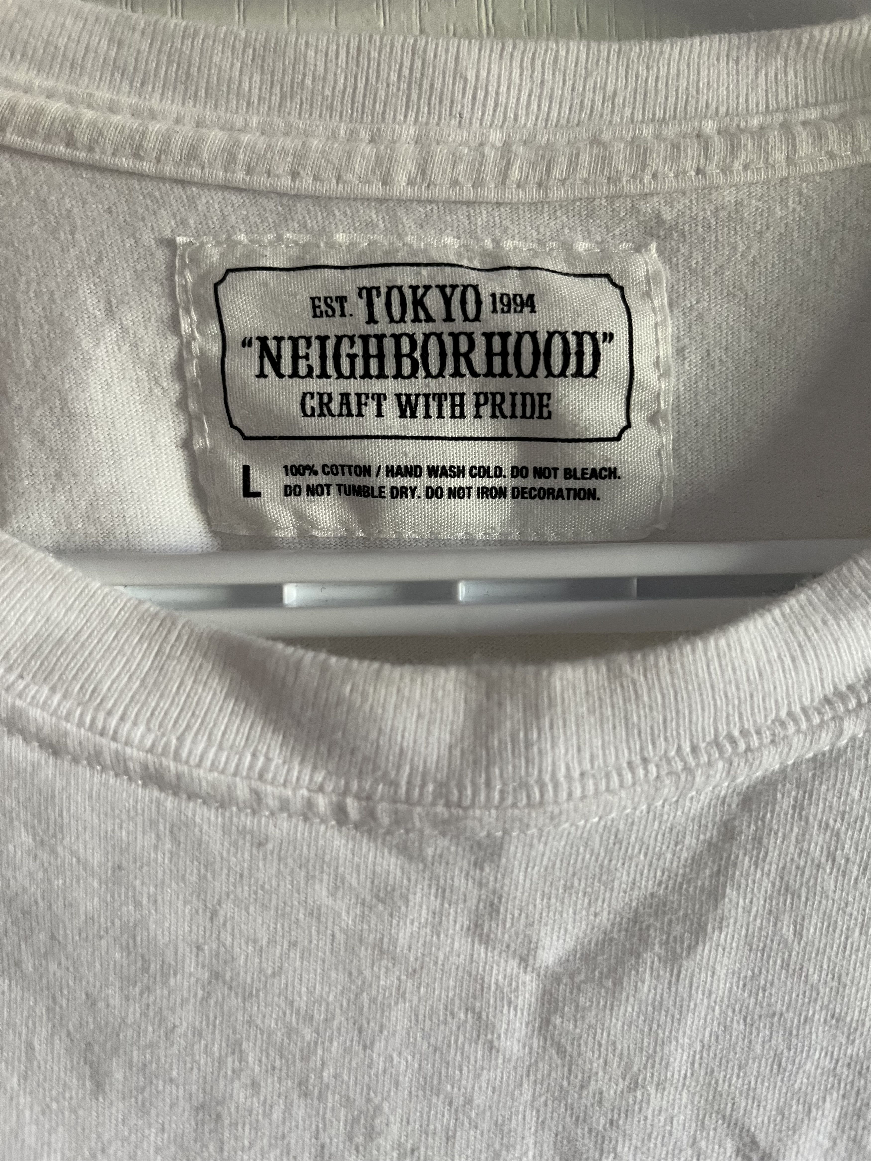 Neighborhood NEIGHBORHOOD BACK LOGO TEE Size US L / EU 52-54 / 3 - 4 Thumbnail