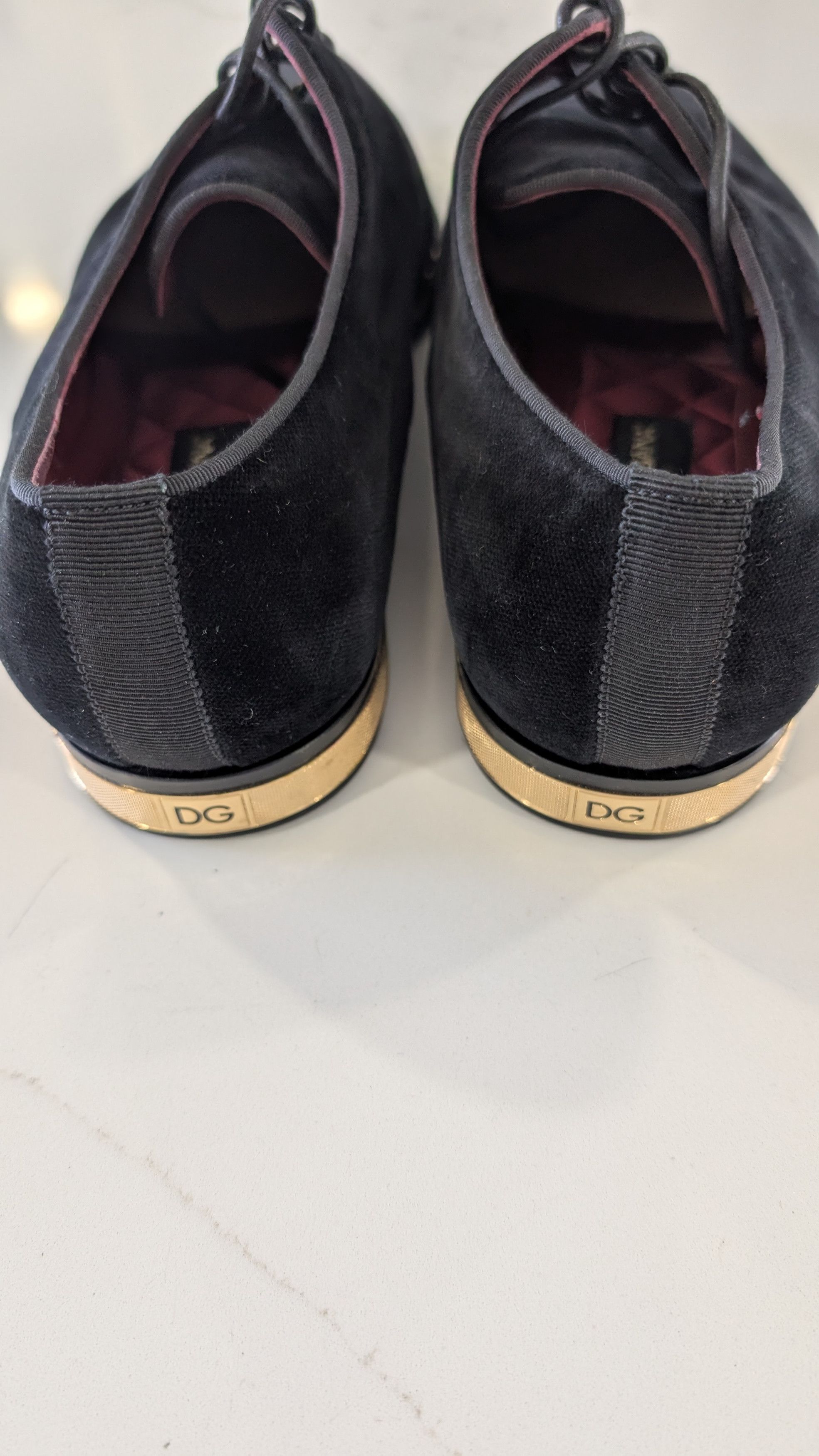 Dolce & Gabbana Dolce & Gabbana Black Velvet Derby Shoes 9.5 IT / 10.5 US Size US 10.5 / EU 43-44 - 5 Thumbnail