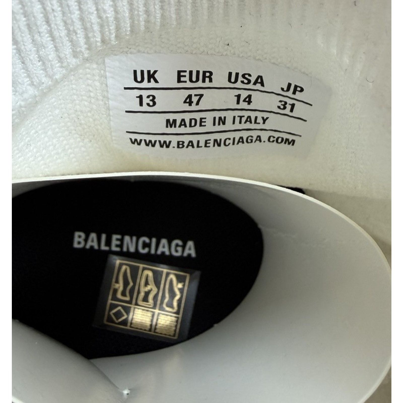 Balenciaga Size 47EU/14US - Balenciaga Speed 2.0 Triple White NEW Size US 14 / EU 47 - 8 Thumbnail