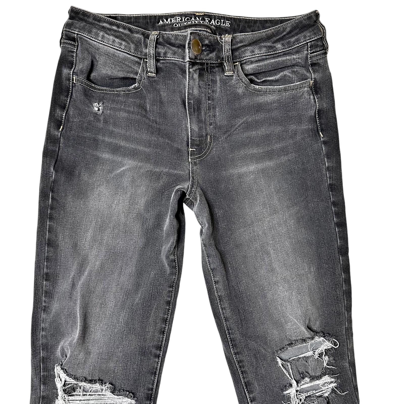 American Eagle Outfitters American Eagle High-Rise Jegging Crop Jeans Women’s 8 Size 30" / US 8 / IT 44 - 3 Thumbnail