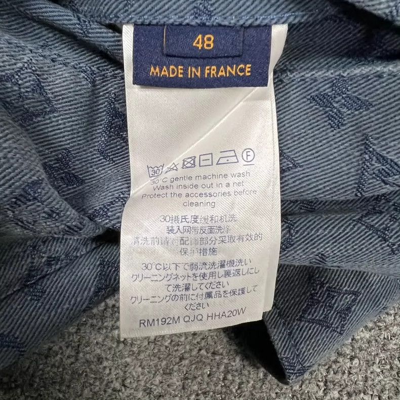 Louis Vuitton Louis Vuitton Blue denim full print jacket 2505-Nextarrow Size US M / EU 48-50 / 2 - 6 Thumbnail