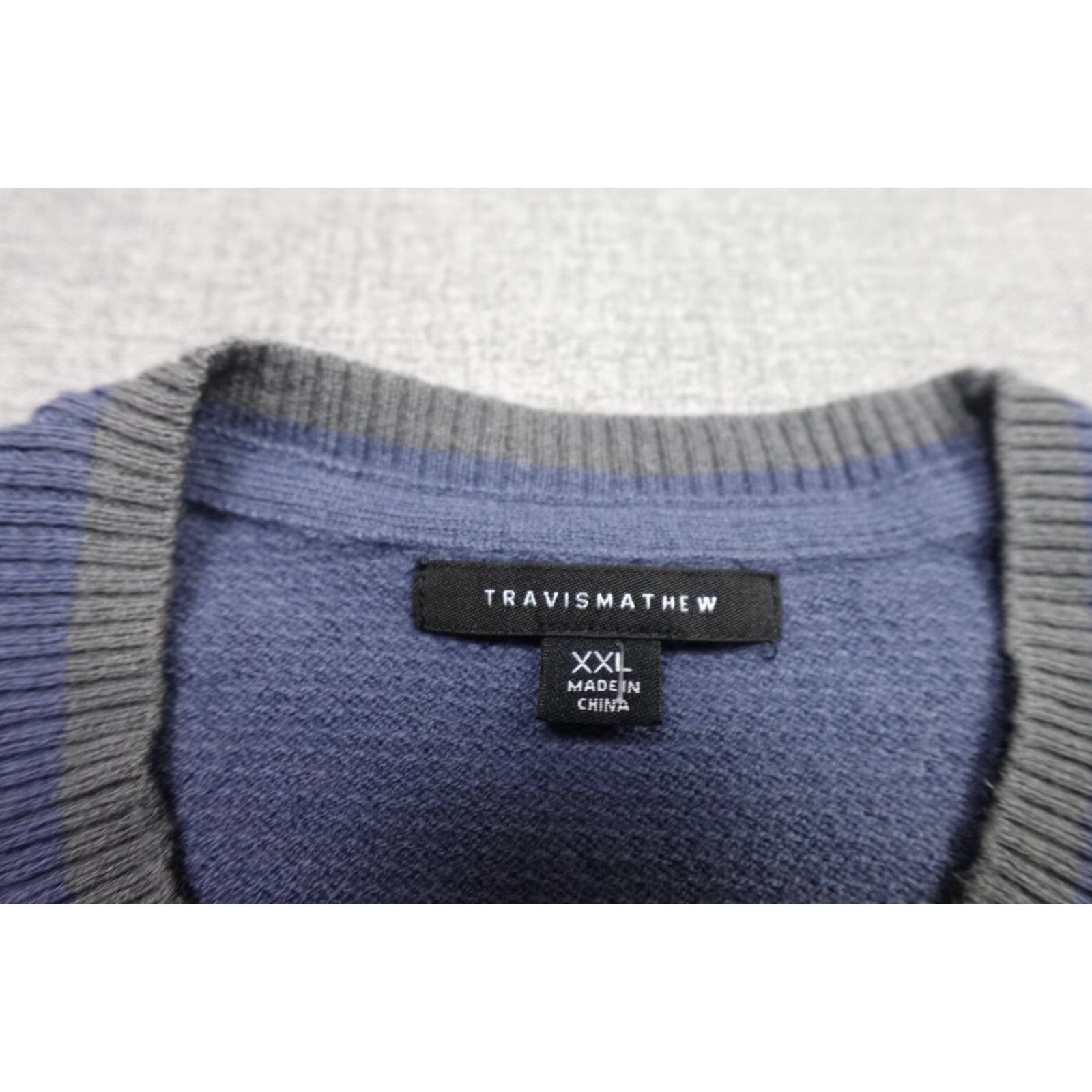 TravisMathew Travis Mathew Sweater Mens 2XL Blue Crewneck Wool Cashmere Pullover Golf Shirt Size US XXL / EU 58 / 5 - 2 Thumbnail