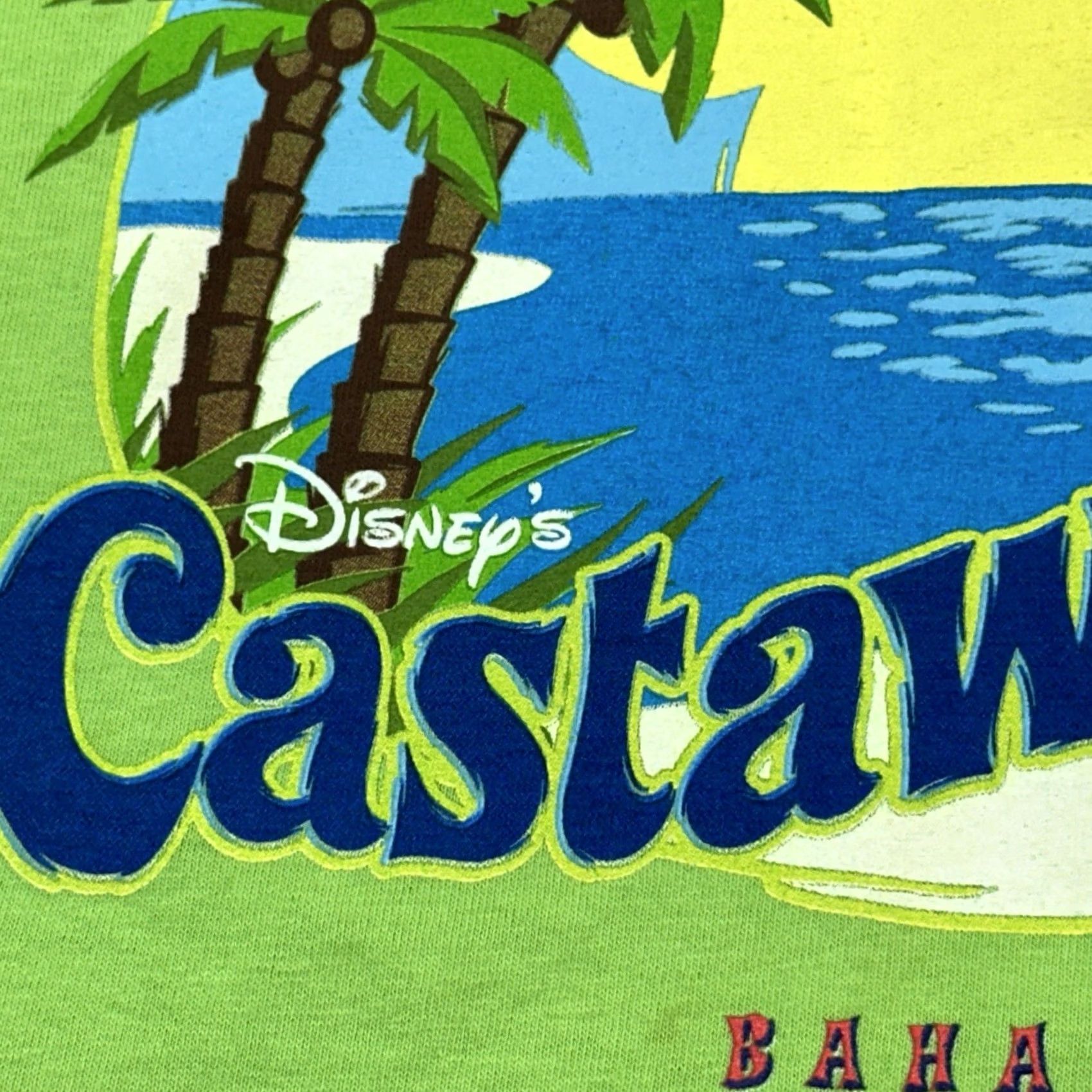 Disney VINTAGE Disney Castaway Cay Shirt Mens XL Green Mickey Deadstock Size US XL / EU 56 / 4 - 3 Thumbnail