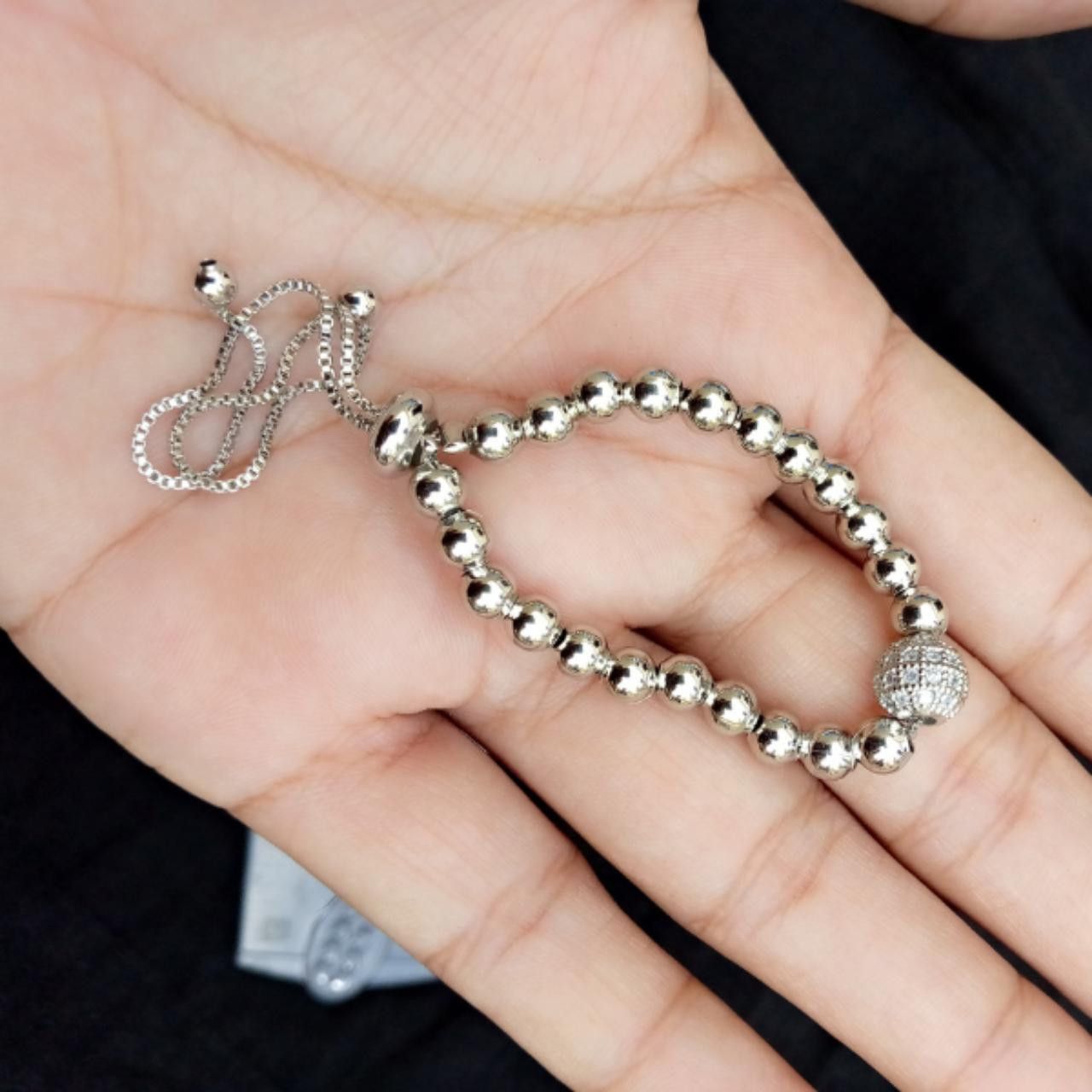 Other Retro Silver Color Metal Bracelet Size ONE SIZE - 3 Thumbnail