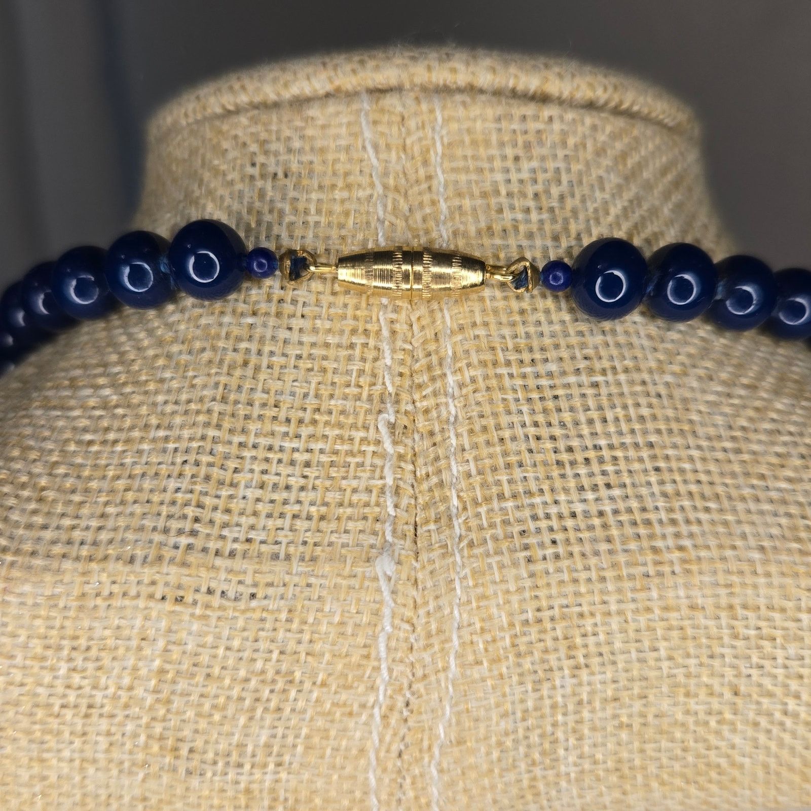 Vintage Vintage Bead Necklace - Blue & Red Glass Size ONE SIZE - 3 Thumbnail
