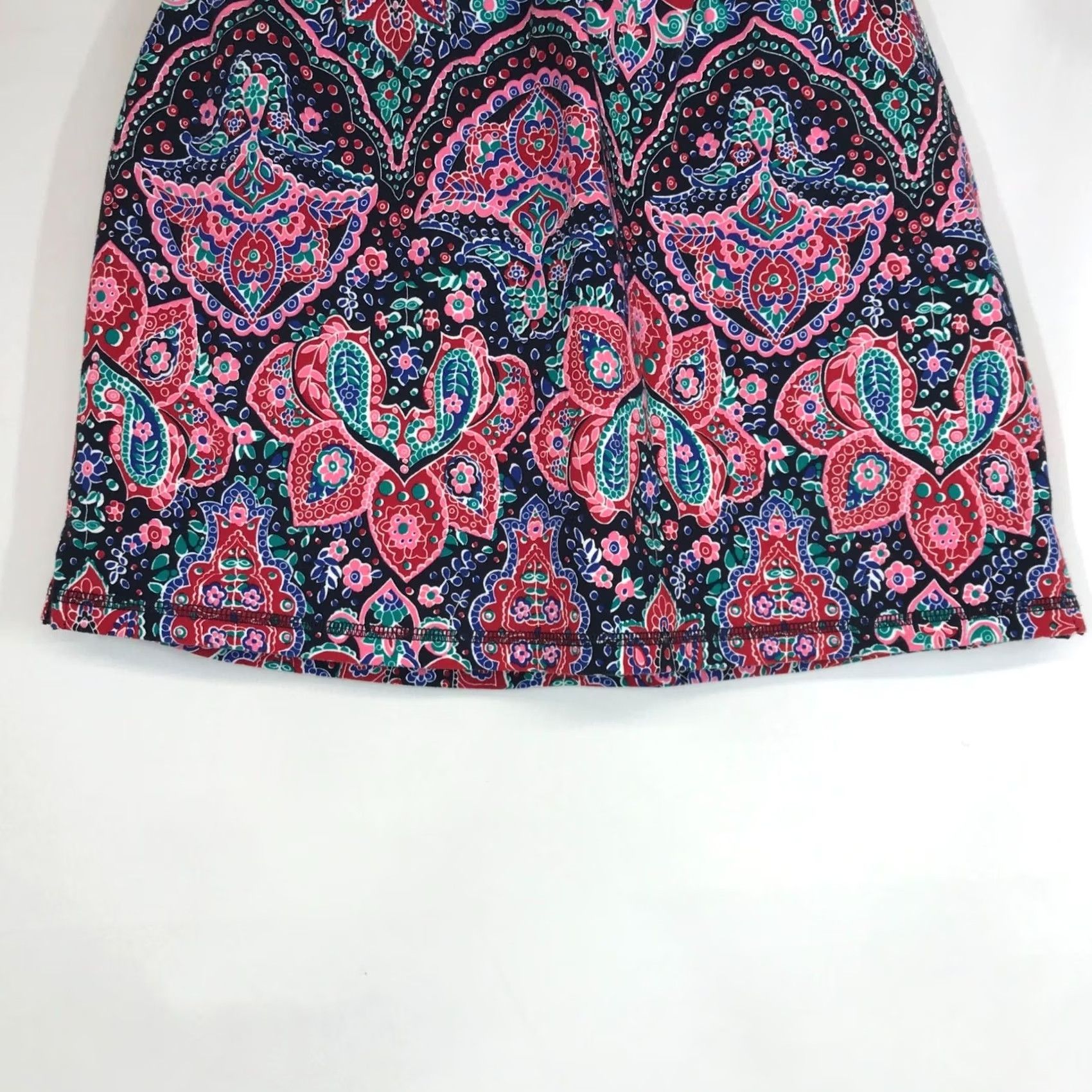Talbots T BY TALBOTS - Womens P - Multi Colored Paisley Elastic Waist Skort Size 28" / US 6 / IT 42 - 6 Thumbnail