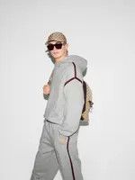 Gucci o1loc1c1125 768444 Cotton Jersey Hooded Sweatshirt With Web Size US XS / EU 42 / 0 - 6 Thumbnail