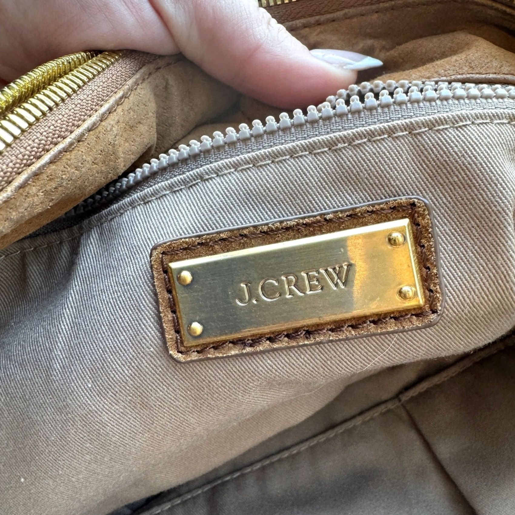 J.Crew VINTAGE J.CREW Peyton Brown Leather Handbag Satchel Fringe Crossbody Womens Boys Mens 299 Size ONE SIZE - 5 Thumbnail