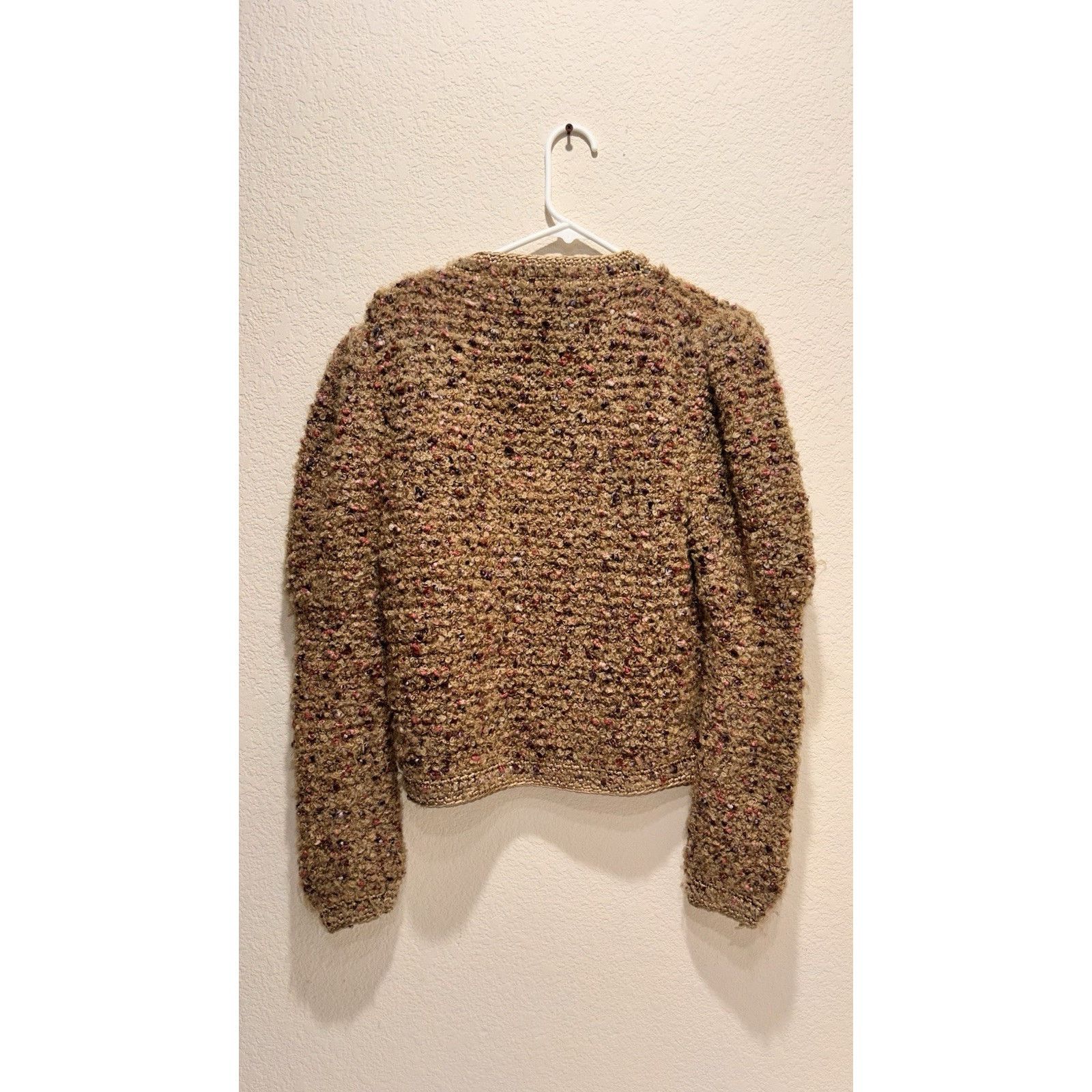 Other MME Defarge New York Vintage Sweater Jacket Beige Size S / US 4 / IT 40 - 9 Thumbnail