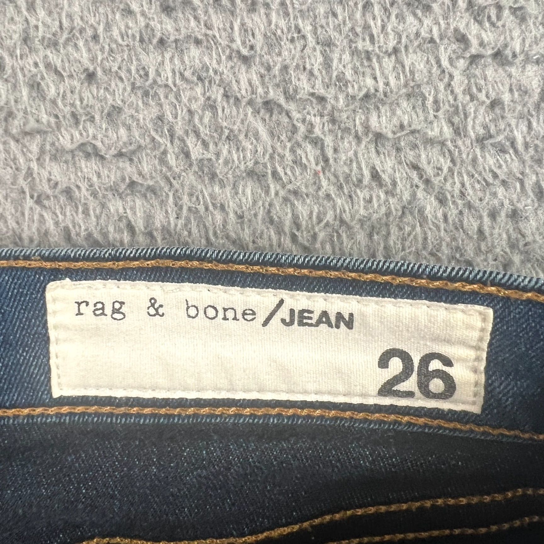 Rag & Bone VINTAGE rag & bone Women's Skinny Jeans Size 26 Medium Wash Denim Stretch Zip Fly USA Girls Size 26" / US 2 / IT 38 - 6 Thumbnail