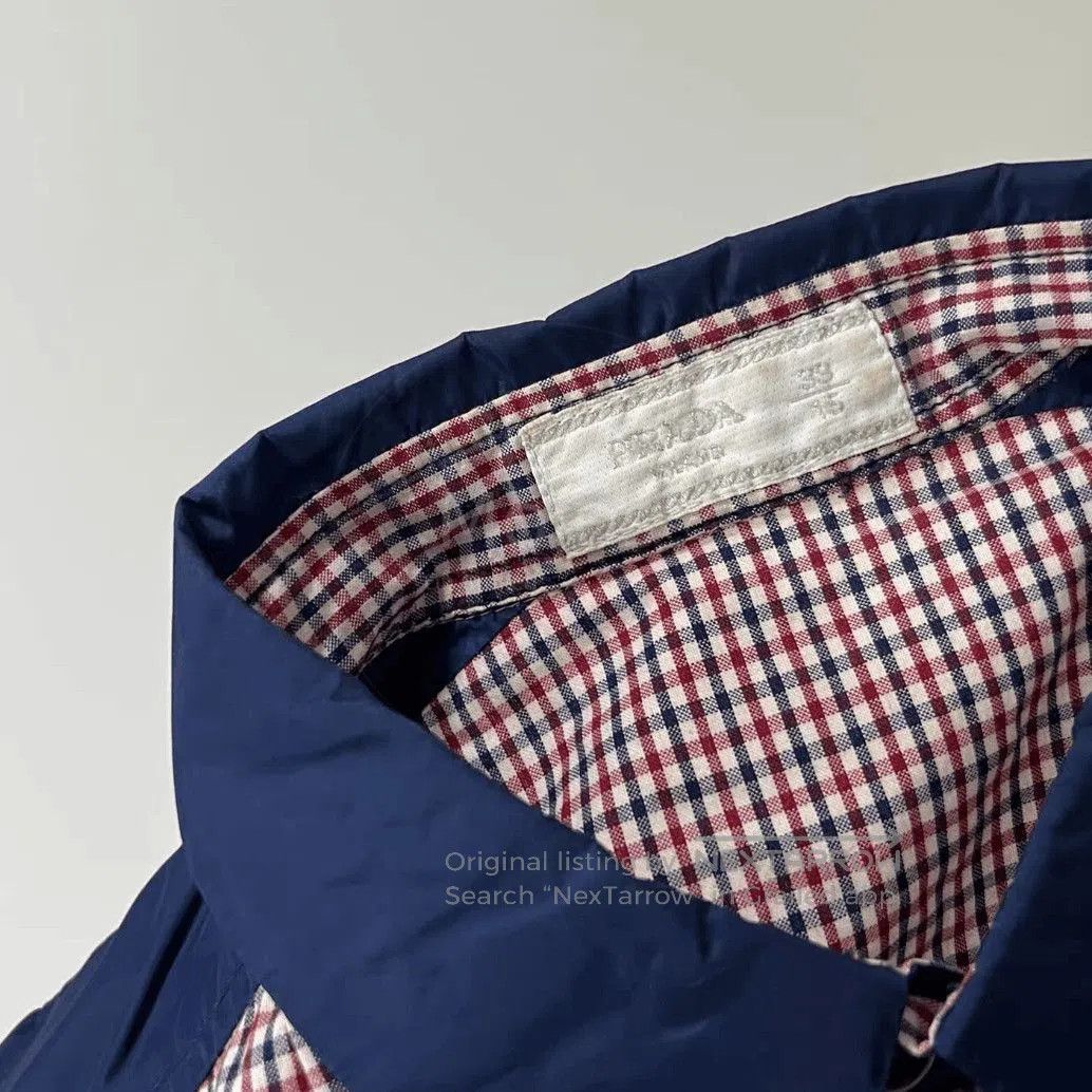 Prada Sz 38 Prada Plaid Joint Logo Shirt. Size US M / EU 48-50 / 2 - 5 Thumbnail