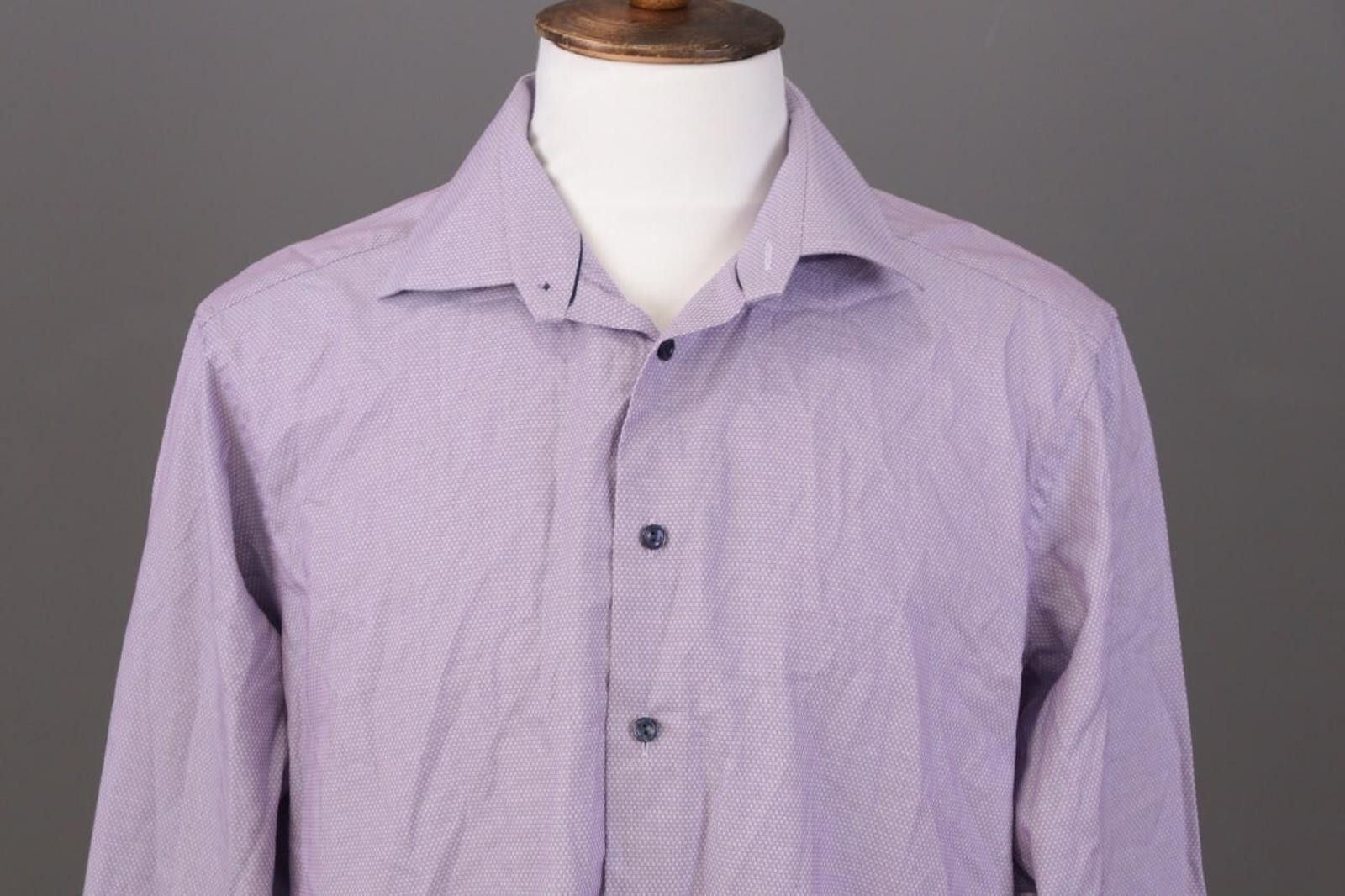 Eton Eton Contemporary Purple Oxford Shirt Size 45 / 17.75 / XXL Size US XXL / EU 58 / 5 - 2 Thumbnail
