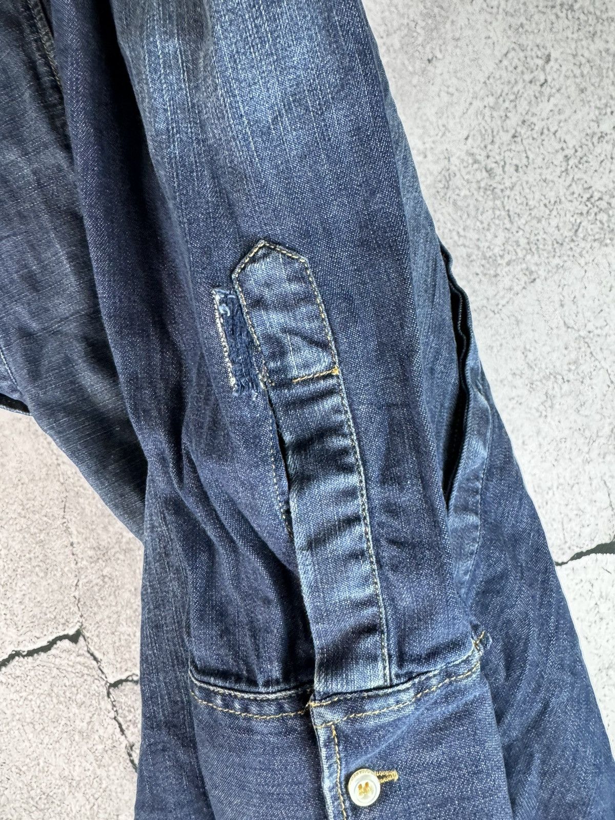 Dsquared2 Disquared2 Snap Button Up Denim Western Shirt Bleach Rare Size US L / EU 52-54 / 3 - 4 Thumbnail