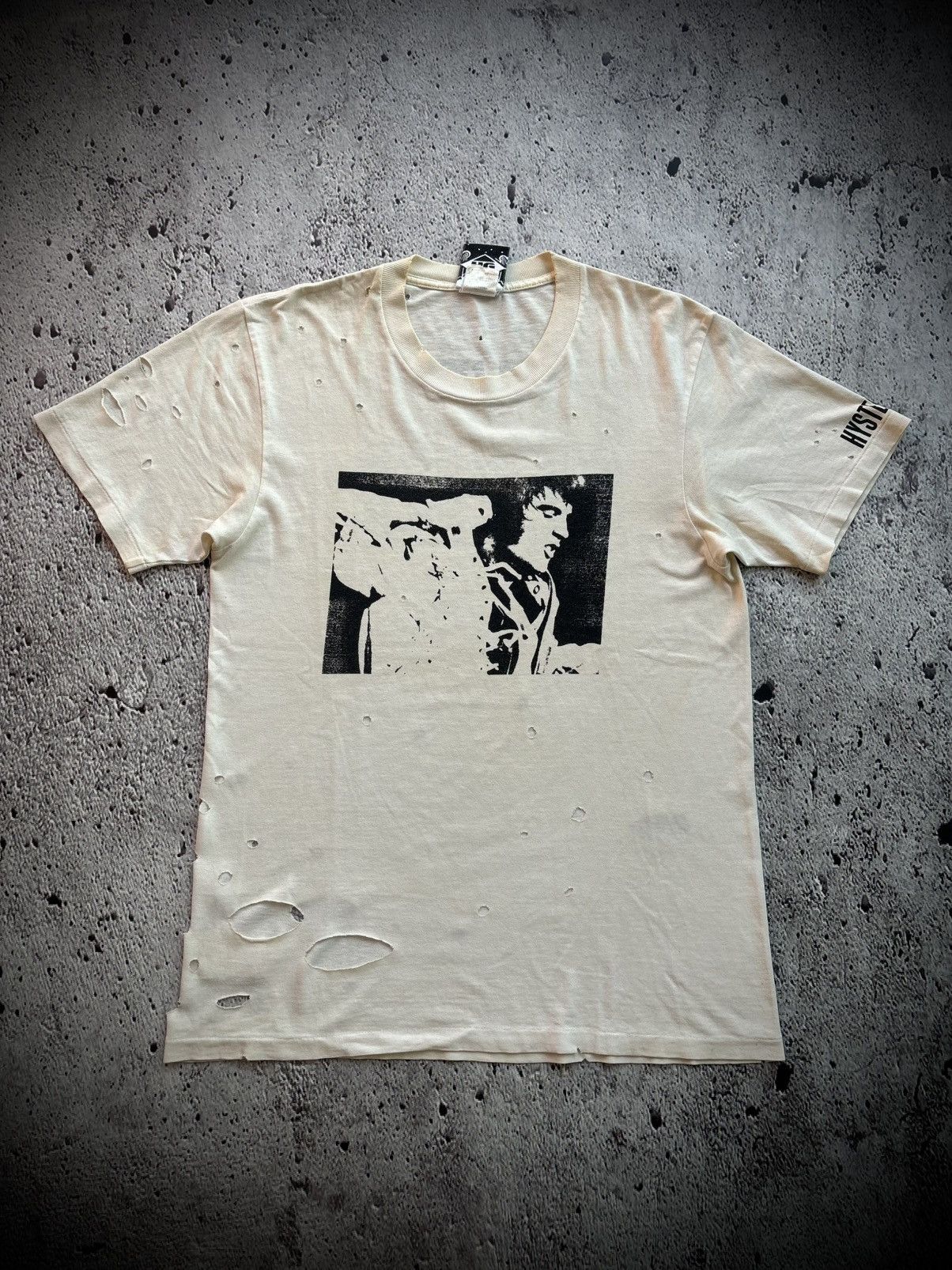 Hysteric Glamour Hysteric Glamour Elvis Presley Thrashed Tshirt Size US M / EU 48-50 / 2 - 1 Thumbnail
