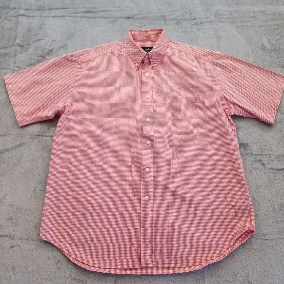 Eddie Bauer Eddie Bauer Shirt Mens Large Pink Plaid Short Sleeve Button-Down Collared Cotton Shirt L Mens Pink Plaid Short Sleeve Button-Down Eddie Bauer Size US L / EU 52-54 / 3 - 2 Thumbnail