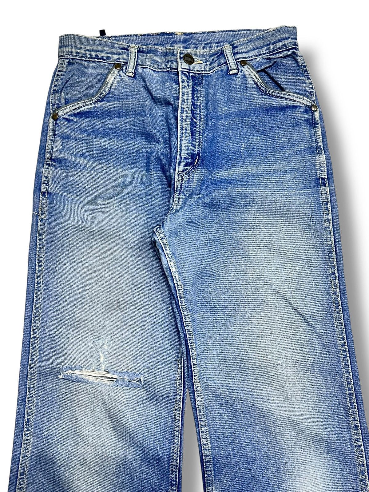 Johnbull Distressed Johnbull Jean With Baggy Style Wideleg Faded Wash Size US 28 / EU 44 - 4 Thumbnail