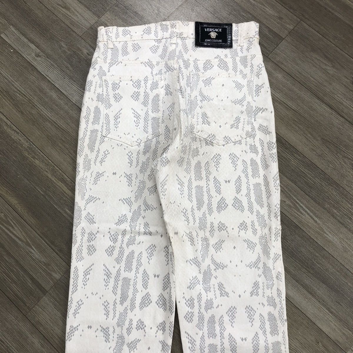 Versace Vintage Versace Jeans Country Snake Skin Jeans Luxury Size US 26 / EU 42 - 16 Thumbnail