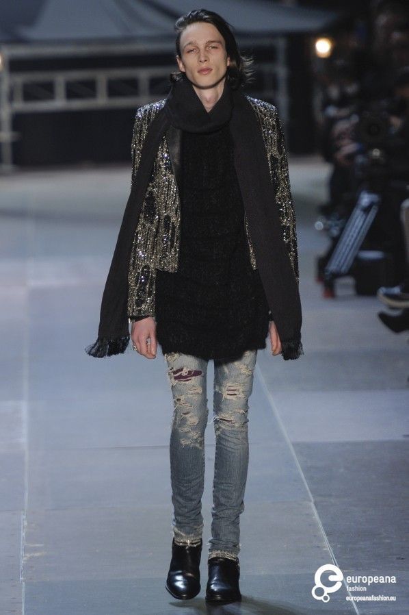 Hedi Slimane Saint Laurent Big Crash Denim Jeans Fw13 Size US 30 / EU 46 - 8 Thumbnail