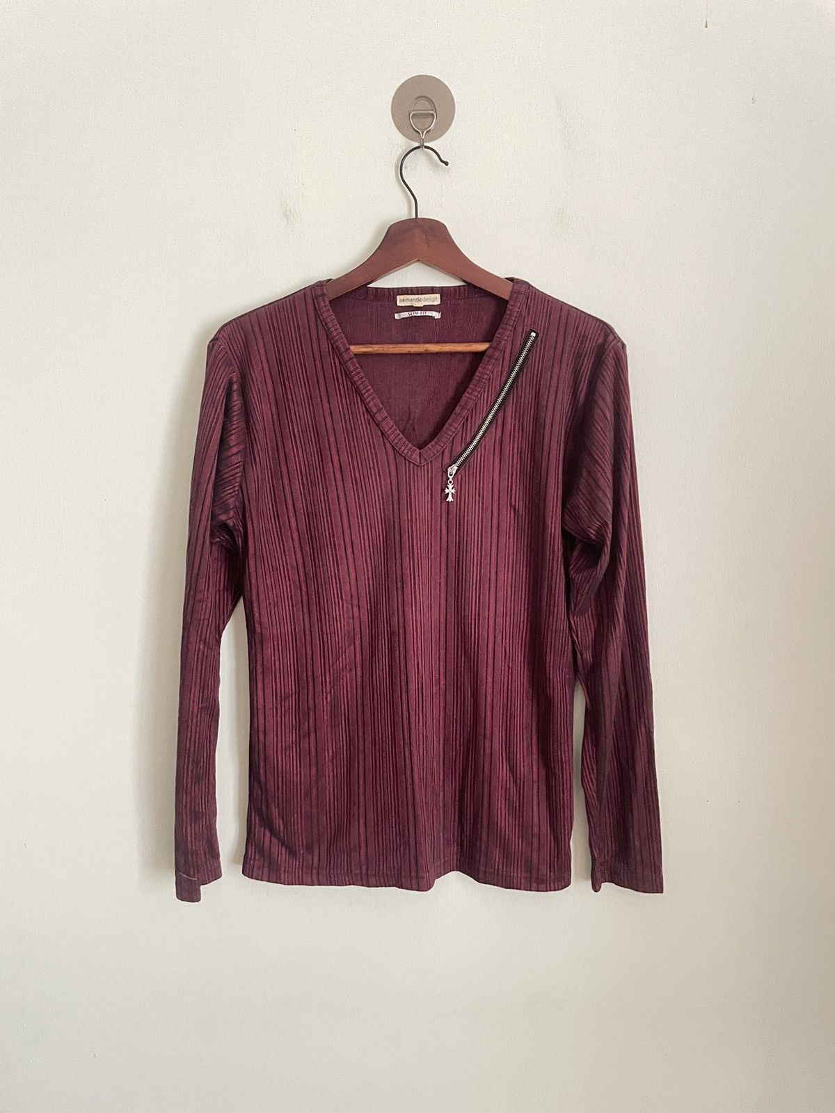 semanticdesign Semantic Design Slim Fit Long Sleeve Tshirt Size M / US 6-8 / IT 42-44 - 1 Thumbnail