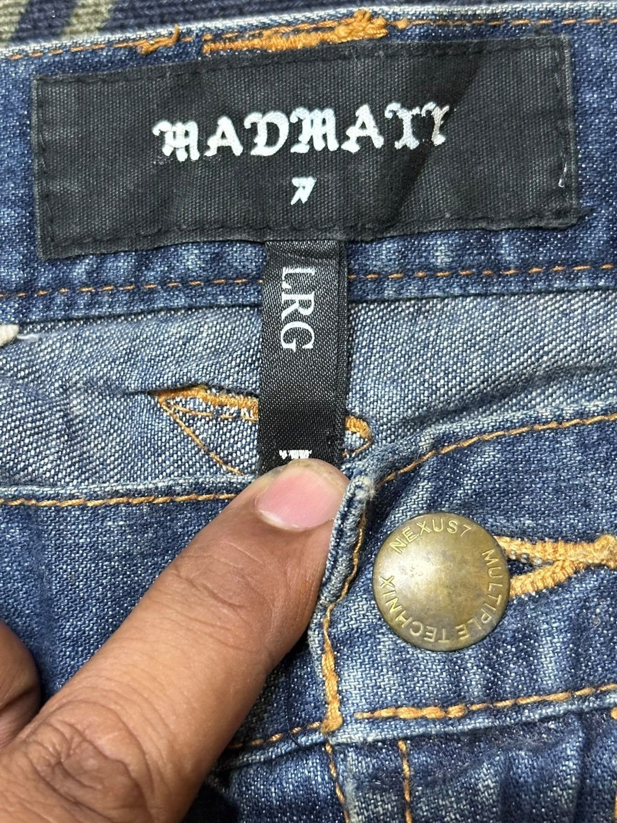 Madness Vintage Madmatty Mudwash Ripped Tied Waist Accents Denim Size US 36 / EU 52 - 5 Thumbnail
