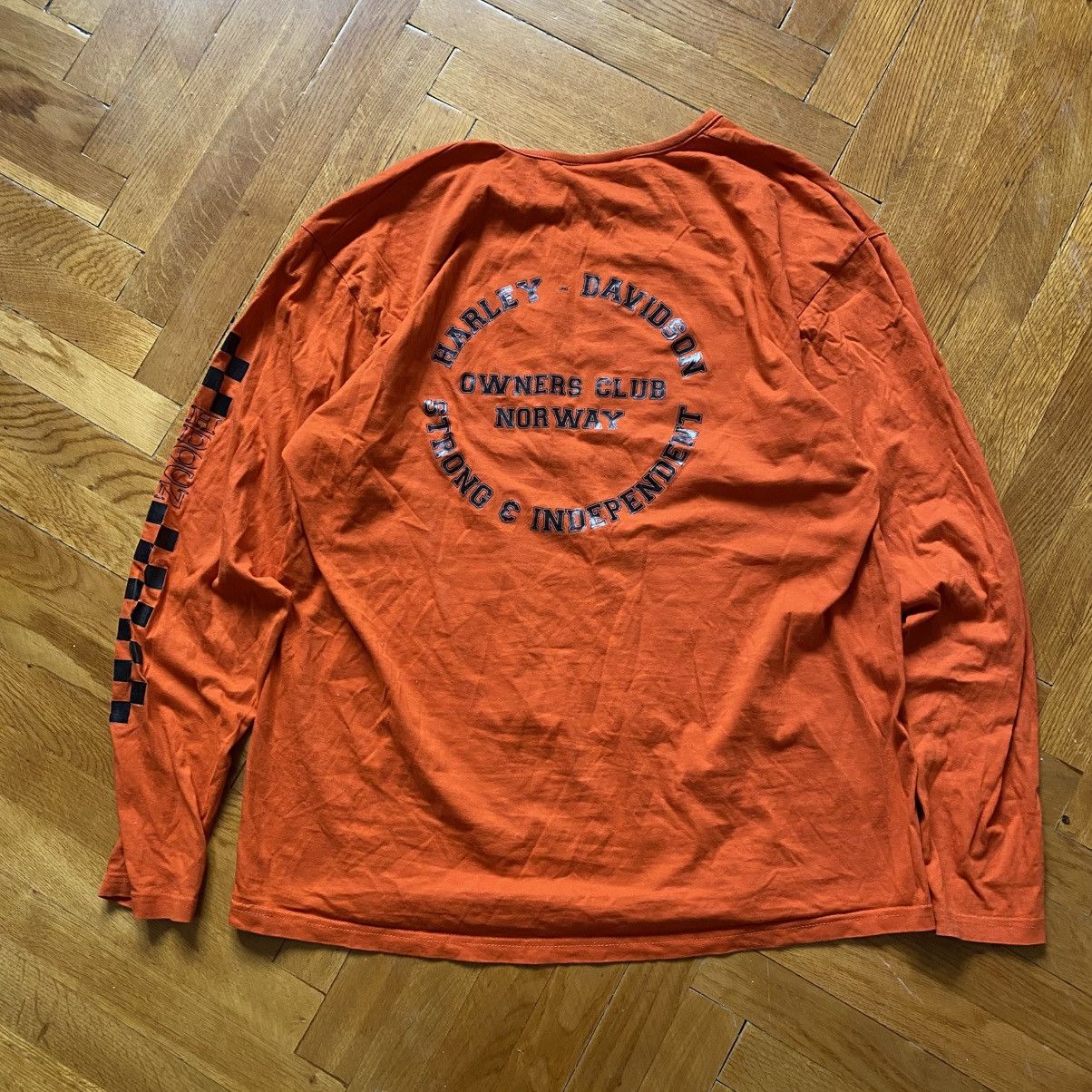 Harley Davidson VINTAGE HARLEY DAVIDSON NORWAY CLUB LONG SLEEVE Size US XL / EU 56 / 4 - 2 Thumbnail