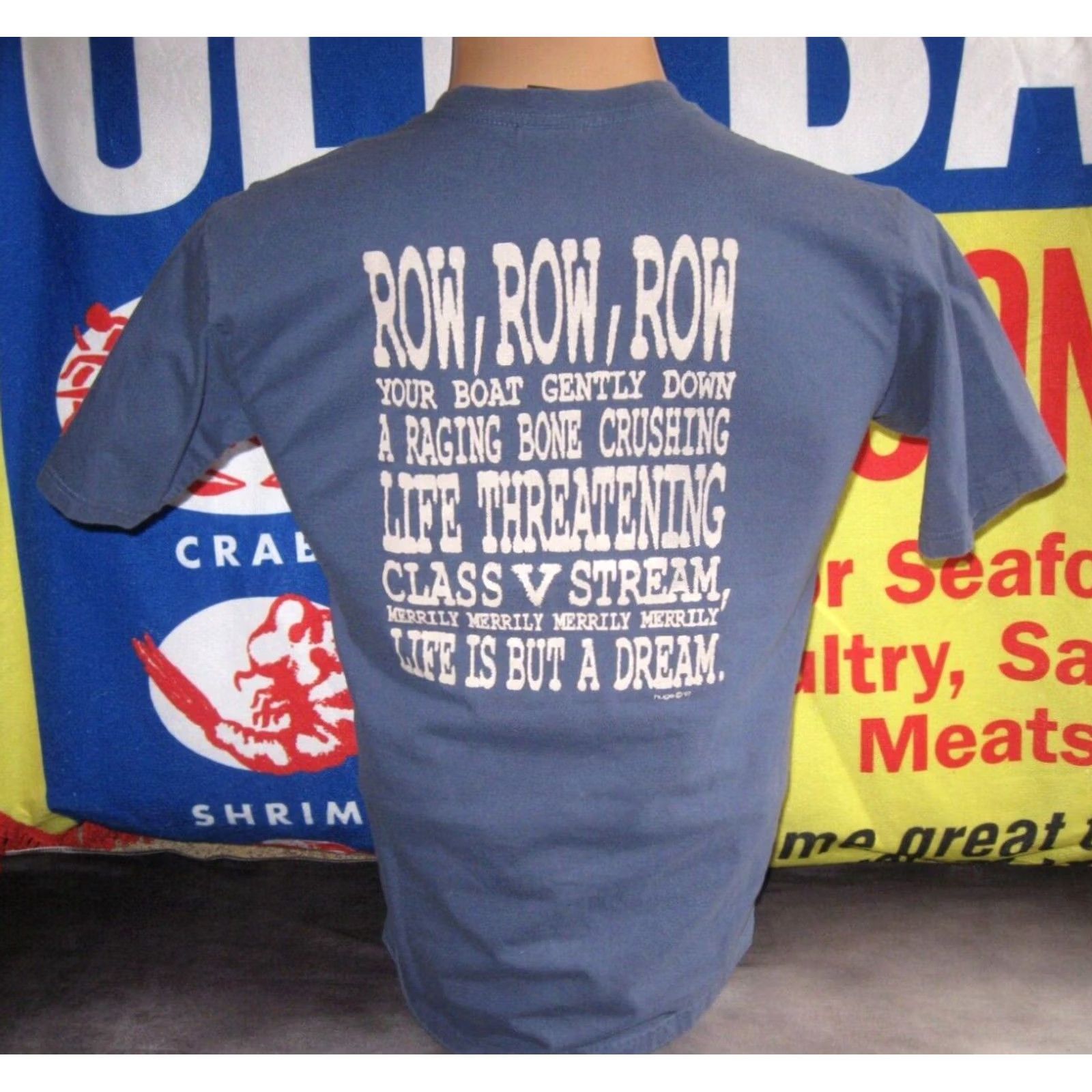 Vintage VTG Huge Shirt NEW & GAULEY Rivers Rivermen Whitewater RAFTING T 97 Men's Medium Size US M / EU 48-50 / 2 - 5 Thumbnail