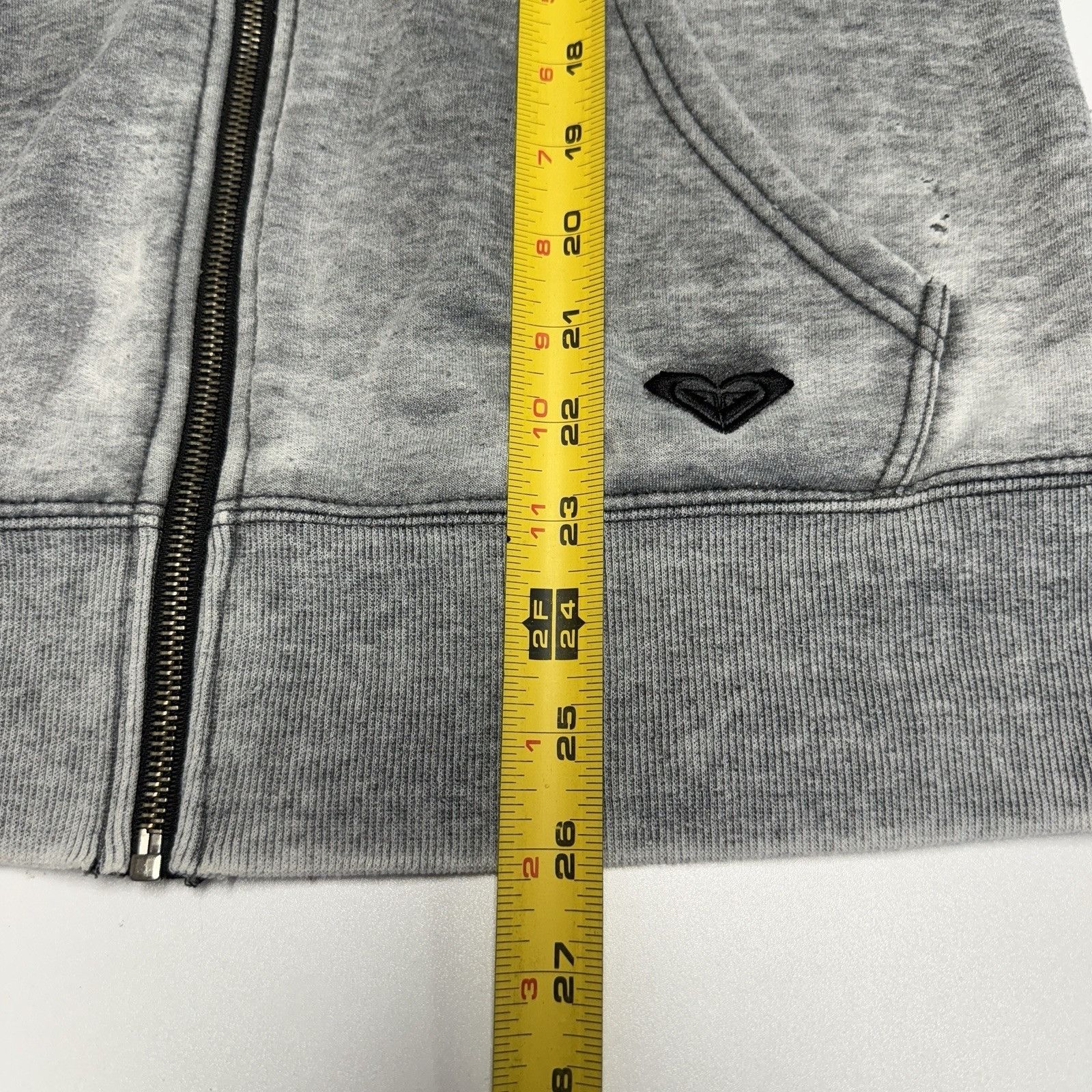 Vintage Roxy Hoodie Sweatshirt Thin Full Zip Gray Womens Large Size L / US 10 / IT 46 - 14 Thumbnail