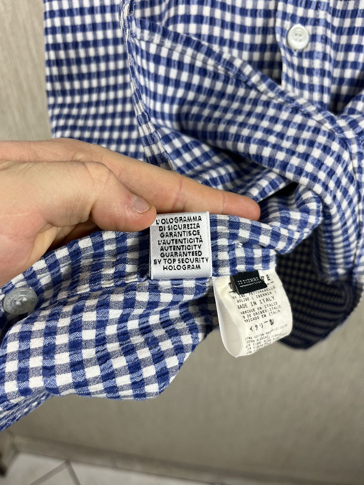 Dolce & Gabbana × Vintage Vintage Dolce & Gabbana gingham plaid checked pocket shirt Size US L / EU 52-54 / 3 - 21 Thumbnail