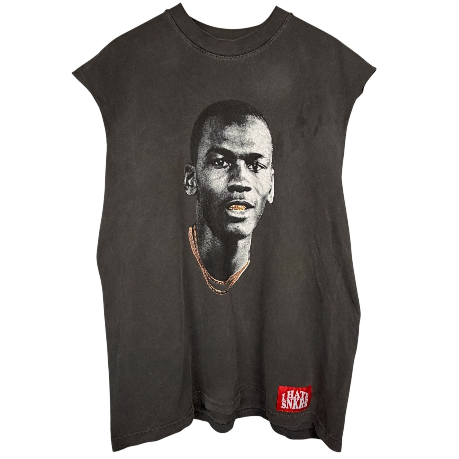 Other I Hate Snkrs Men's XL Gray Graphic Michael Jordan Sleeveless Size US XL / EU 56 / 4 - 11 Thumbnail