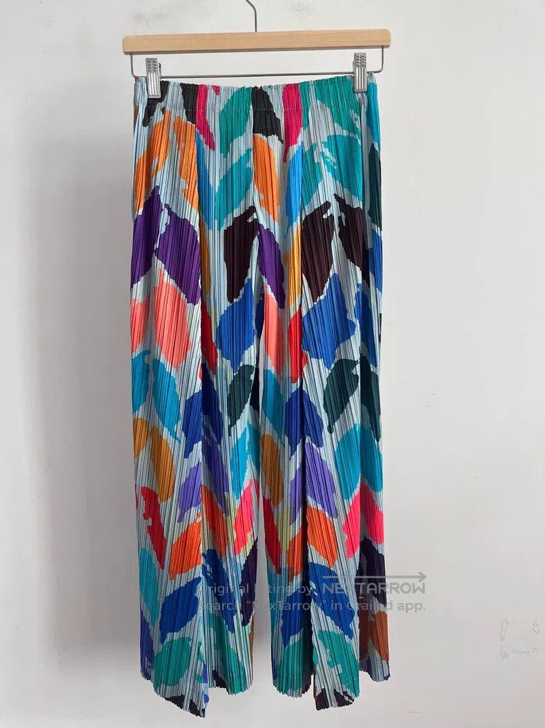 Issey Miyake Issey Miyake size:3 Color Block Pants Size 22" - 2 Thumbnail