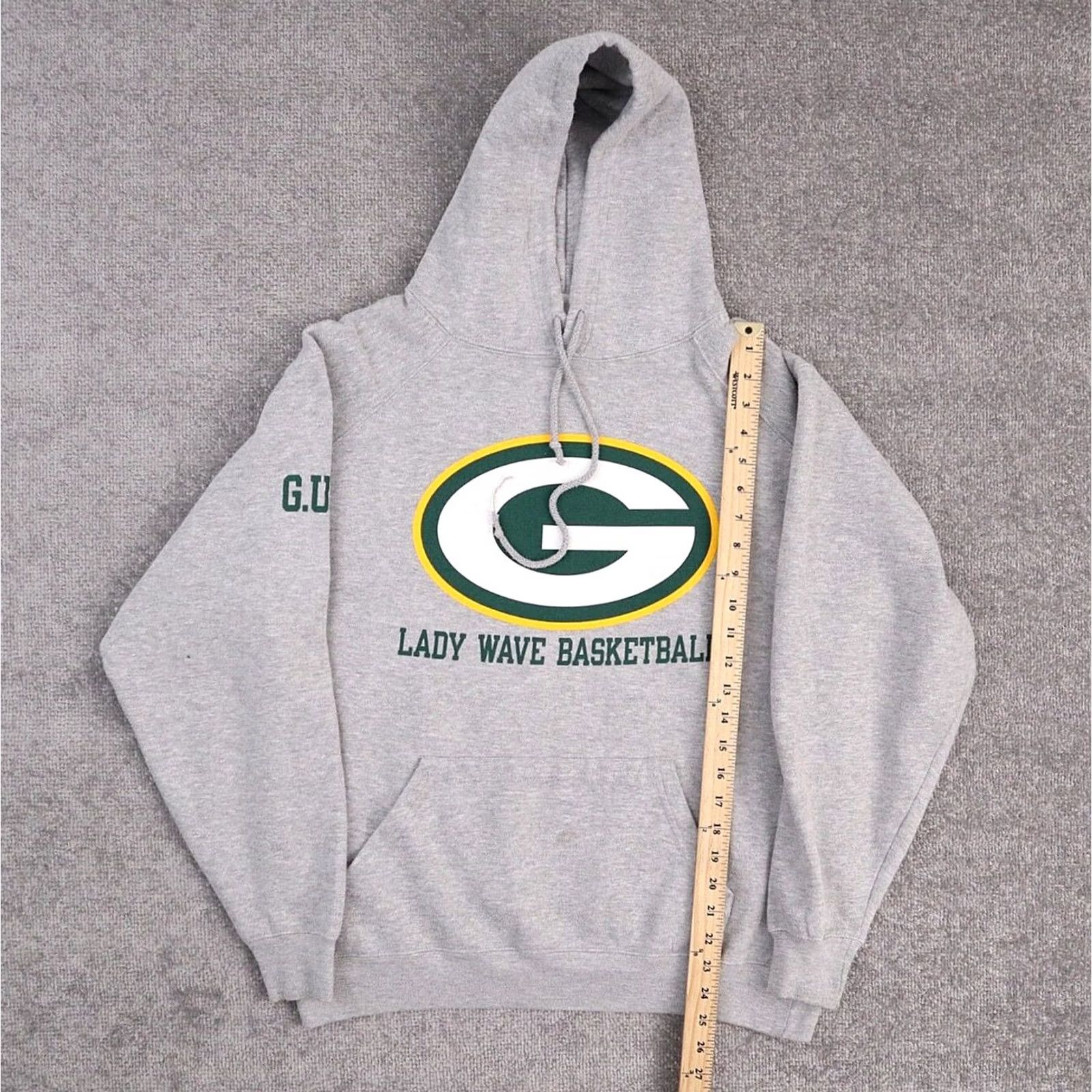 Vintage VINTAGE Women's Green Bay Packers Hoodie Gray Long Sleeve Medium Sports Size M / US 6-8 / IT 42-44 - 3 Thumbnail