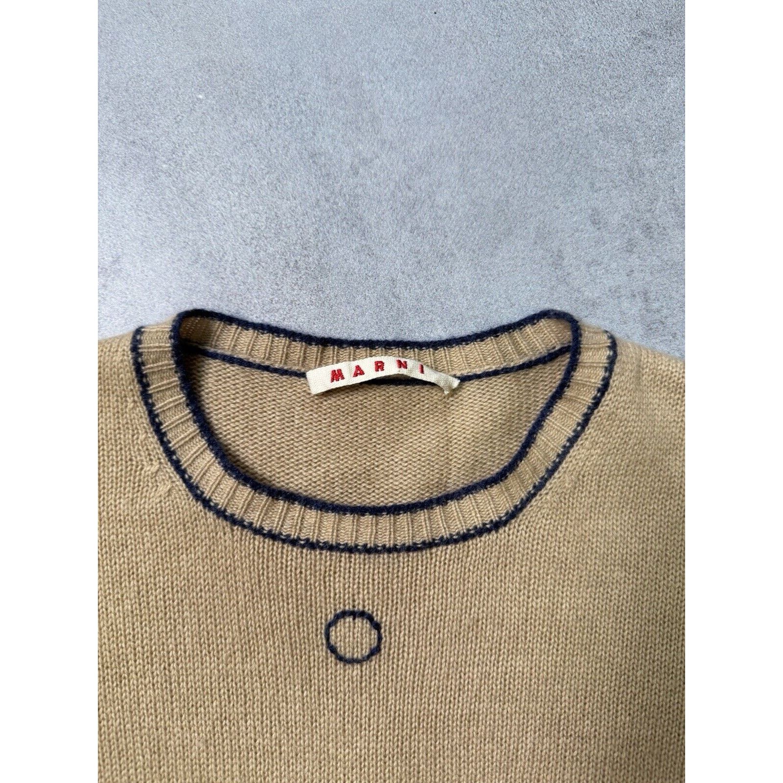 Marni Marni Cashmere Beige Sweater Wool Size S / US 4 / IT 40 - 8 Thumbnail