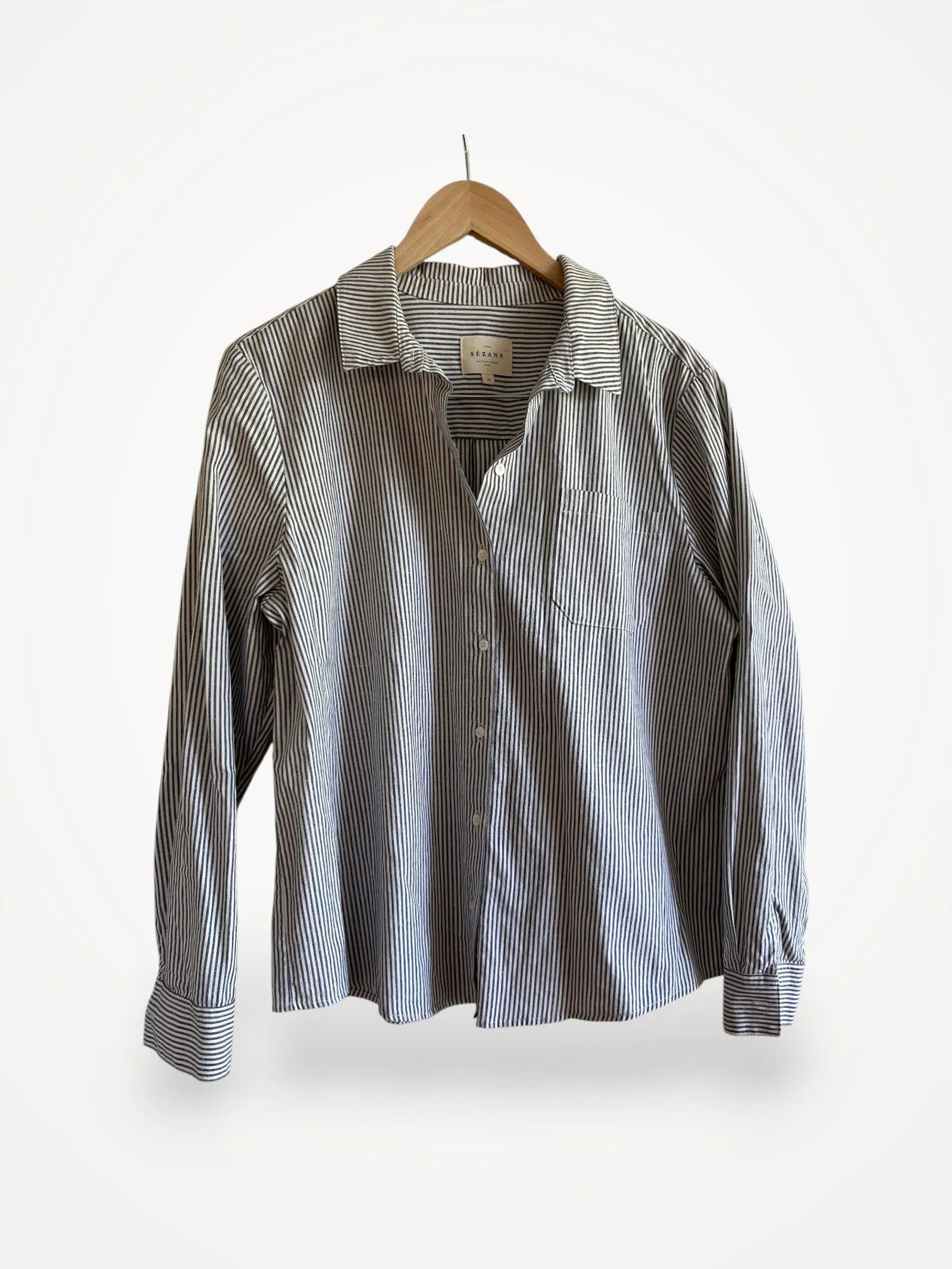 Sezane Sézane Tomboy shirt Shirt Size L / US 10 / IT 46 - 1 Thumbnail