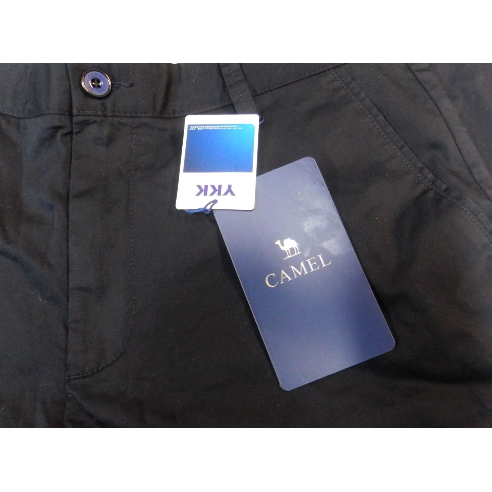 Camel Camel Mens Dress Pants 34x30 Blue Straight Regular Pants Size US 34 / EU 50 - 3 Thumbnail