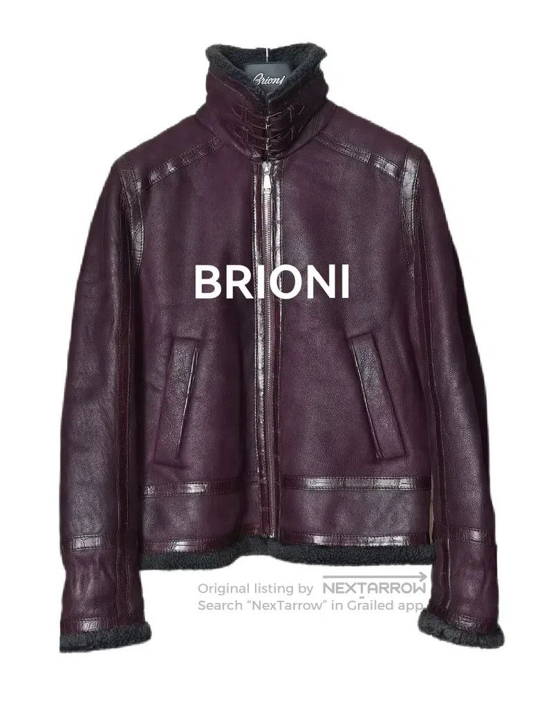 Brioni Brioni Top-grade crocodile leather patchwork fur-integrate Size US M / EU 48-50 / 2 - 1 Thumbnail