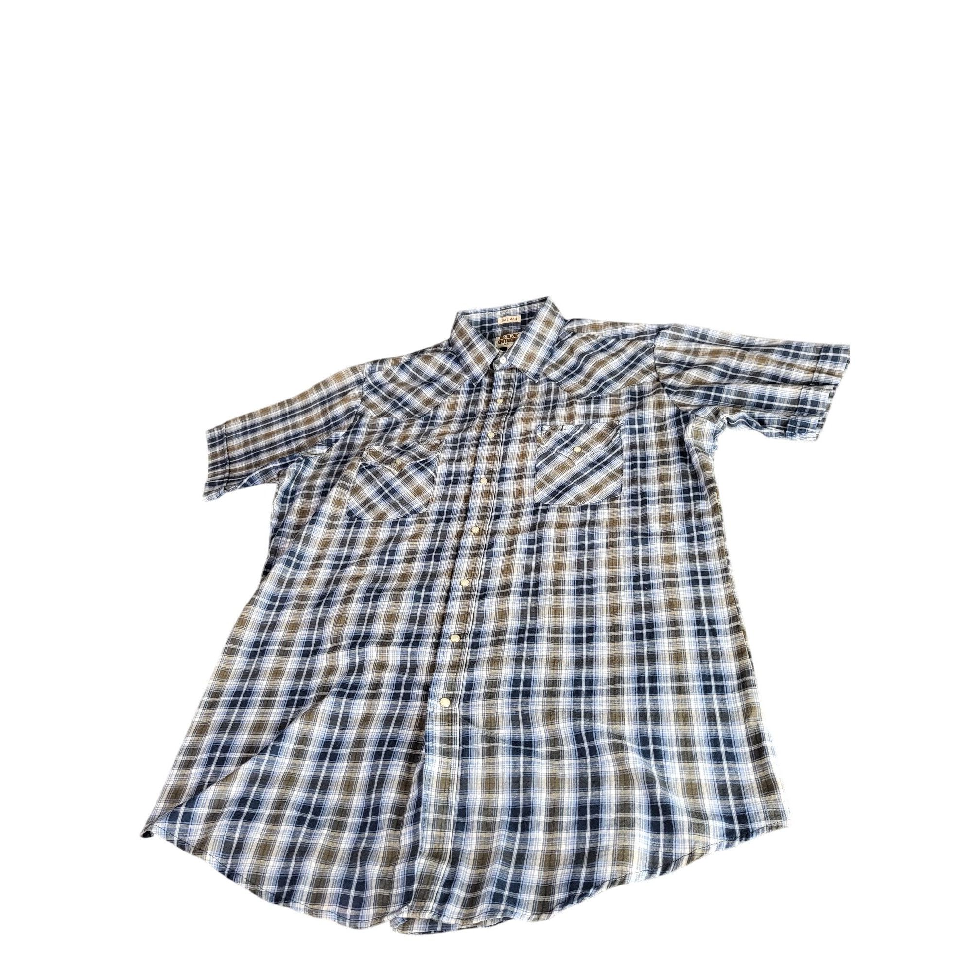 Western Rise Ely Cattleman Pearl Snap Shirt Men Sz L Tall Big Plaid Weste Size US L / EU 52-54 / 3 - 1 Thumbnail