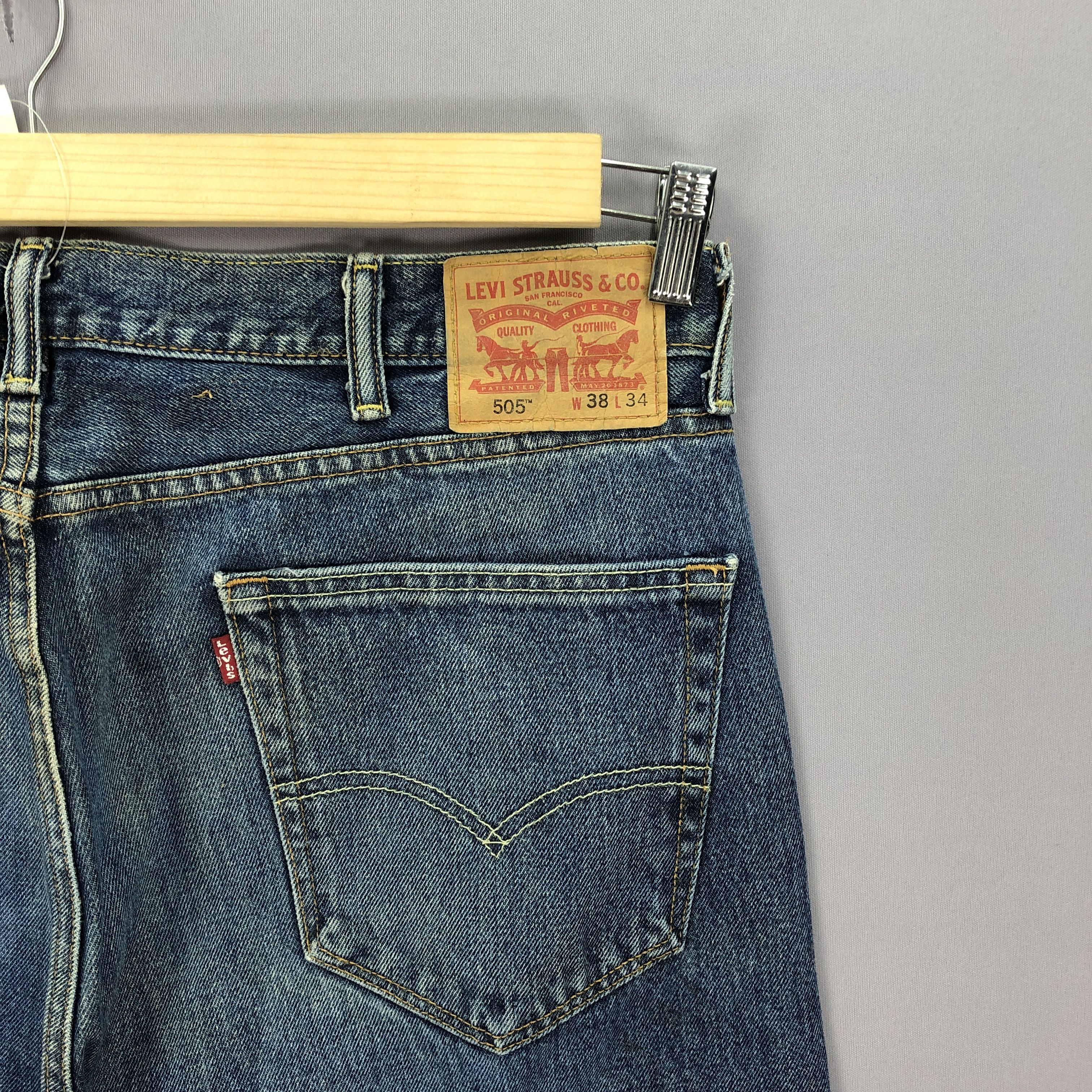 Levi's Vintage Levis 505 Stone Wash Jeans Levi's Faded Denim Pants Size US 38 / EU 54 - 5 Thumbnail