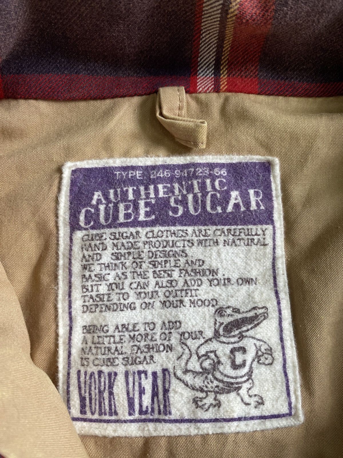 If Six Was Nine × Japanese Brand 90s Cube sugar authentic Down plaid Hoodie Button Jacket Size US M / EU 48-50 / 2 - 8 Thumbnail