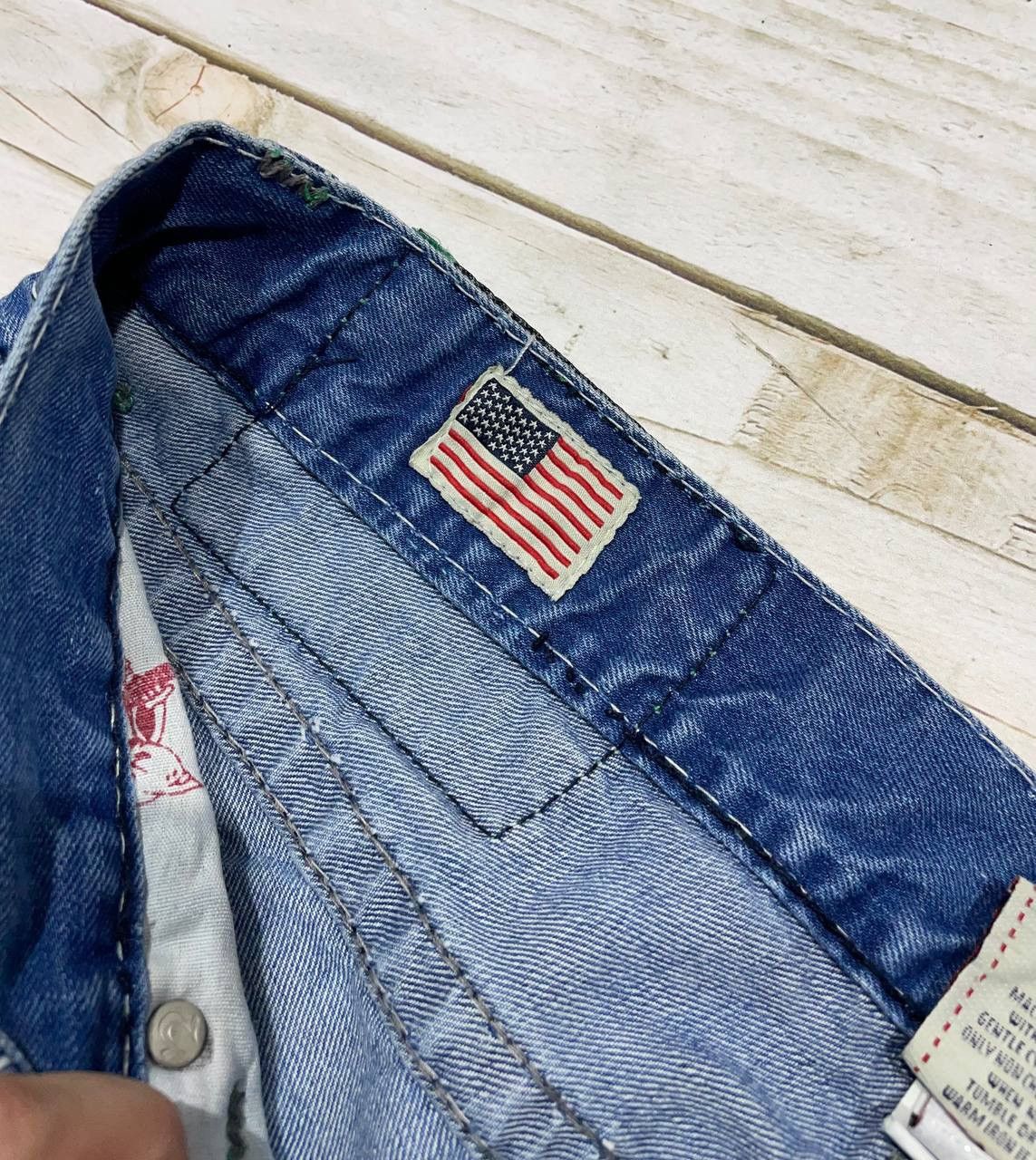 Japanese Brand Vintage True Religion Ricky Super Denim Jeans Baggy Size US 36 / EU 52 - 8 Thumbnail