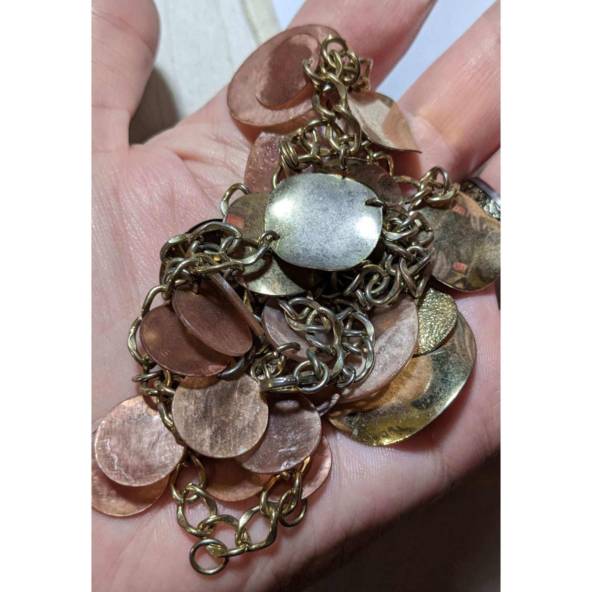 Other Retro Y2K Gold Shell Disc Charm Necklace Size ONE SIZE - 8 Thumbnail