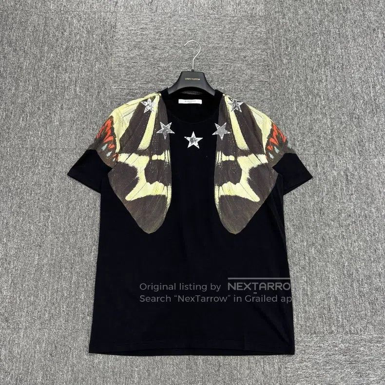 Givenchy Givenchy Butterfly Printed Short Sleeve Size US S / EU 44-46 / 1 - 1 Thumbnail