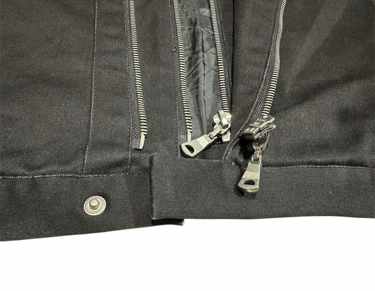 If Six Was Nine 🔥Y2K Archive Semantic Design Double Zipper Jacket Goth Punk Size US M / EU 48-50 / 2 - 9 Thumbnail