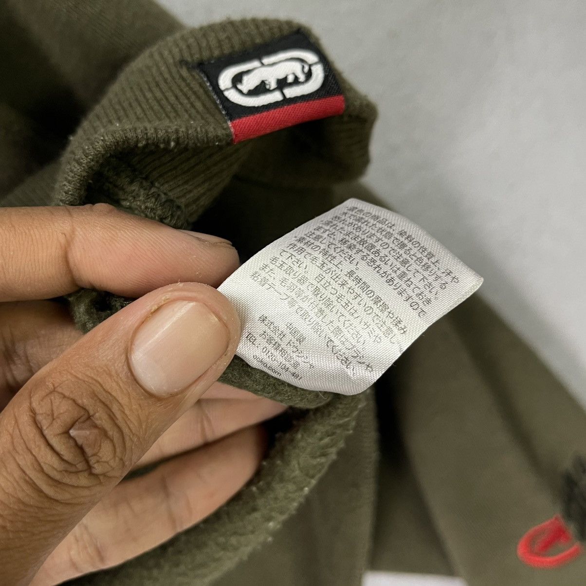 Ecko Unltd. Ecko Unltd. Olive Pullover Hoodie – Small Rhino Logo Size US M / EU 48-50 / 2 - 9 Thumbnail