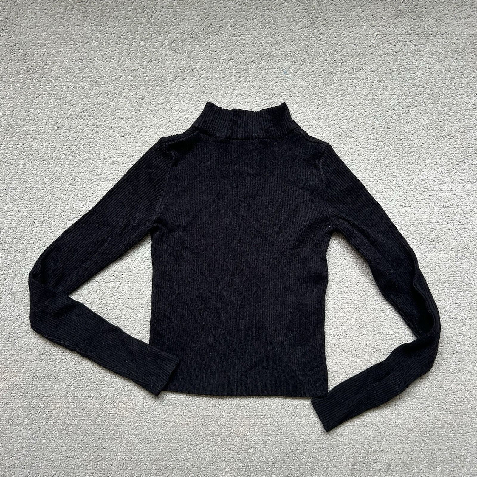 Pull & Bear Pull&Bear Womens Top Black Mock Neck Turtleneck Sweater Jump Size XS / US 0-2 / IT 36-38 - 8 Thumbnail