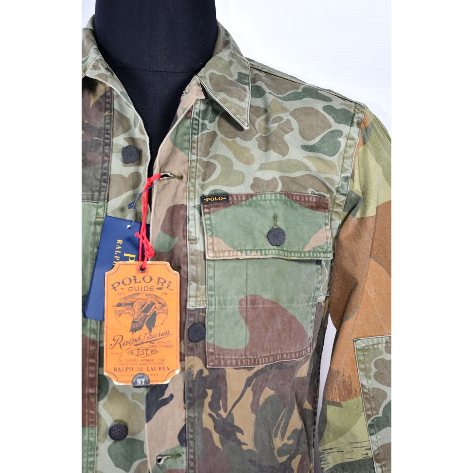 Polo Ralph Lauren Polo Ralph Lauren Military Army Camo Soldiers Fatigue Patchwork Jacket XS Mens Camouflage Navy? Size US XS / EU 42 / 0 - 4 Thumbnail