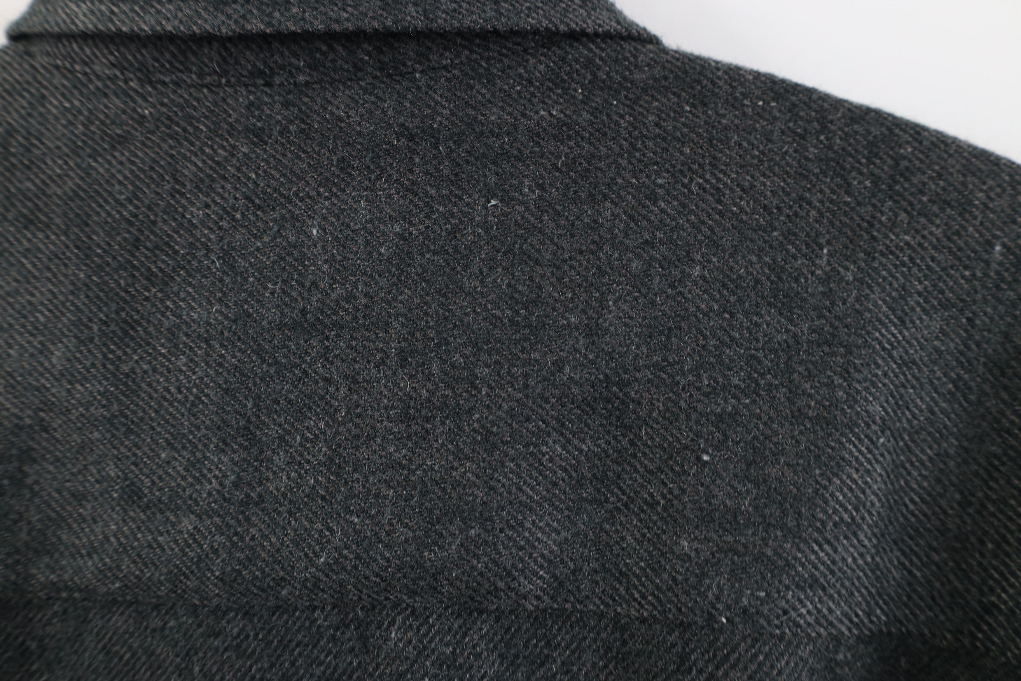 Vintage Vintage 90s Streetwear CPO Collared Button Shirt Gray Size US M / EU 48-50 / 2 - 12 Thumbnail