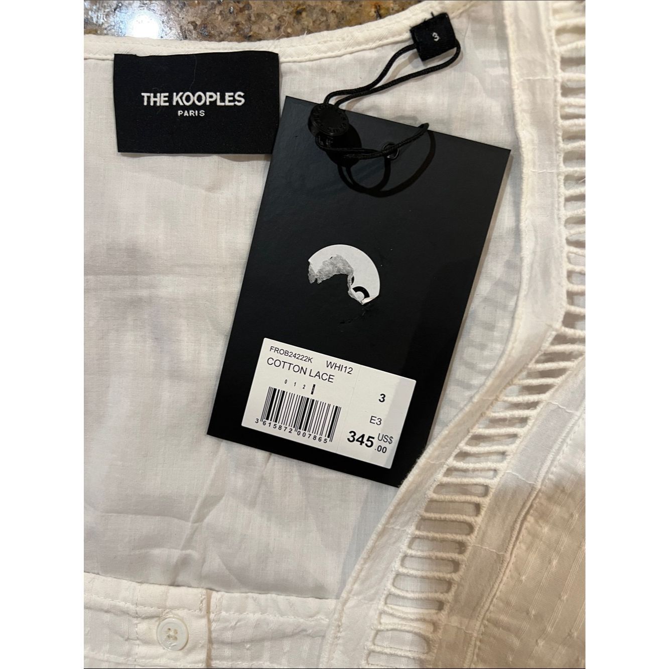 The Kooples The Kooples Ladder Trim Cotton Dress White Size 3 / Large N Size L / US 10 / IT 46 - 7 Thumbnail