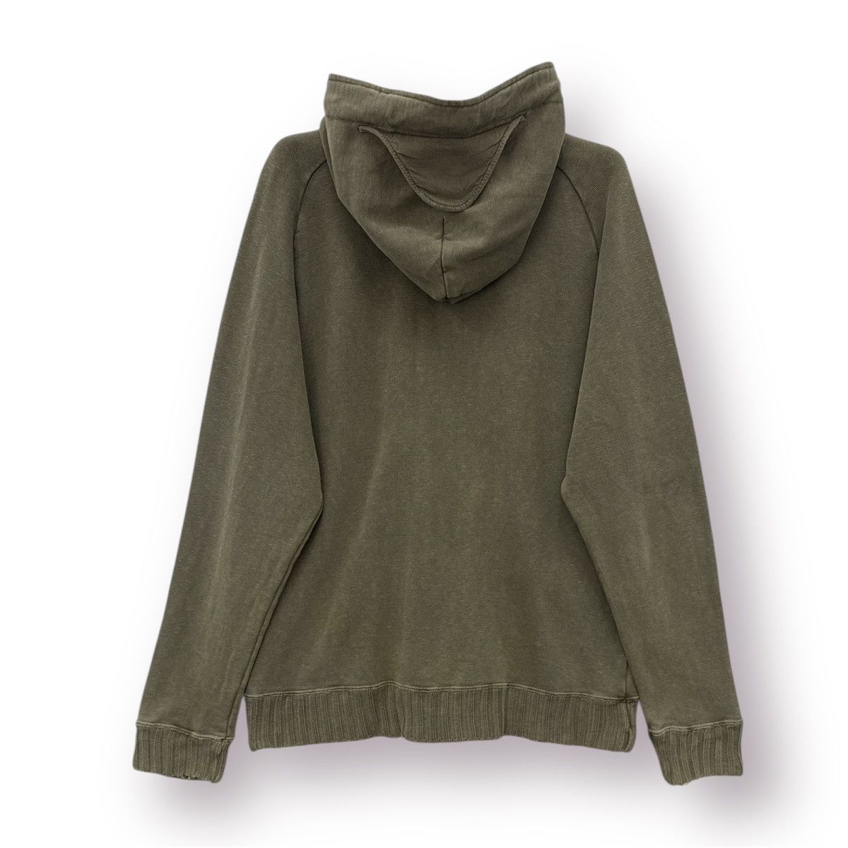 Japanese Brand 🔥 Kriff Mayer Military Hoodie Olive Green Lace-Up Neckline Size US M / EU 48-50 / 2 - 11 Thumbnail