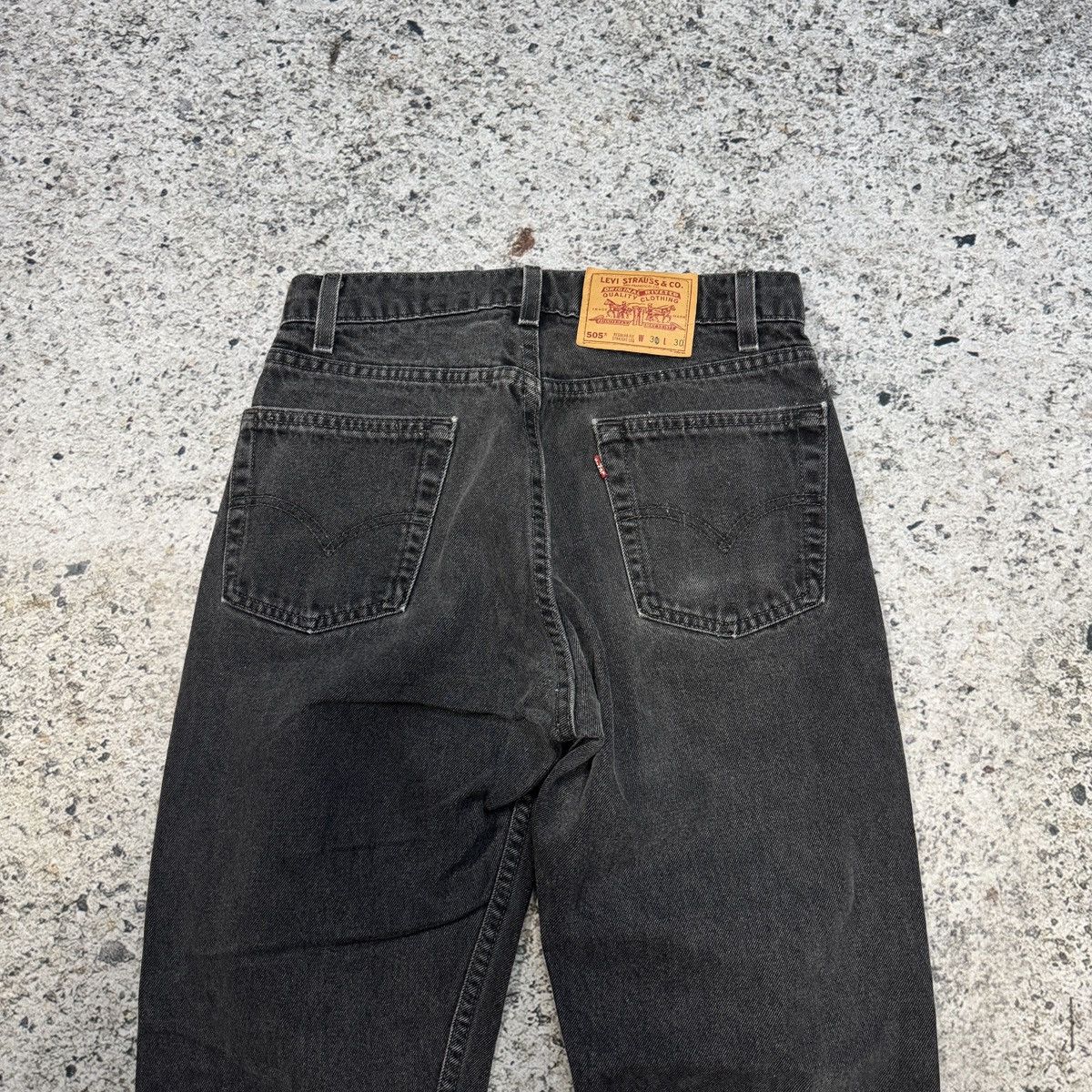 Levi's 90s Levi's 505 Faded Black Denim Jeans ERD Grunge Hedi Size US 29 - 4 Thumbnail